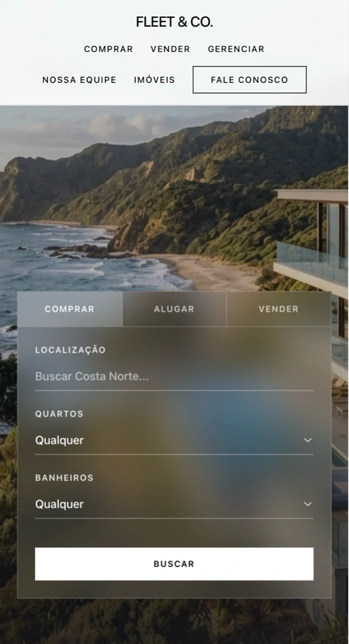 Exemplo de landing page imobiliária desenvolvida pela RW Assessoria